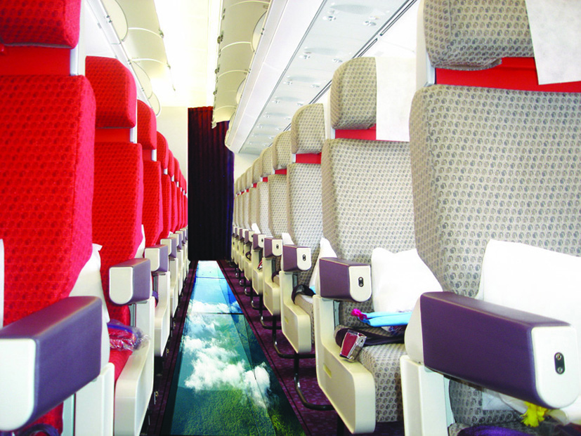 Virgin launches glass-bottomed plane (April Fools)