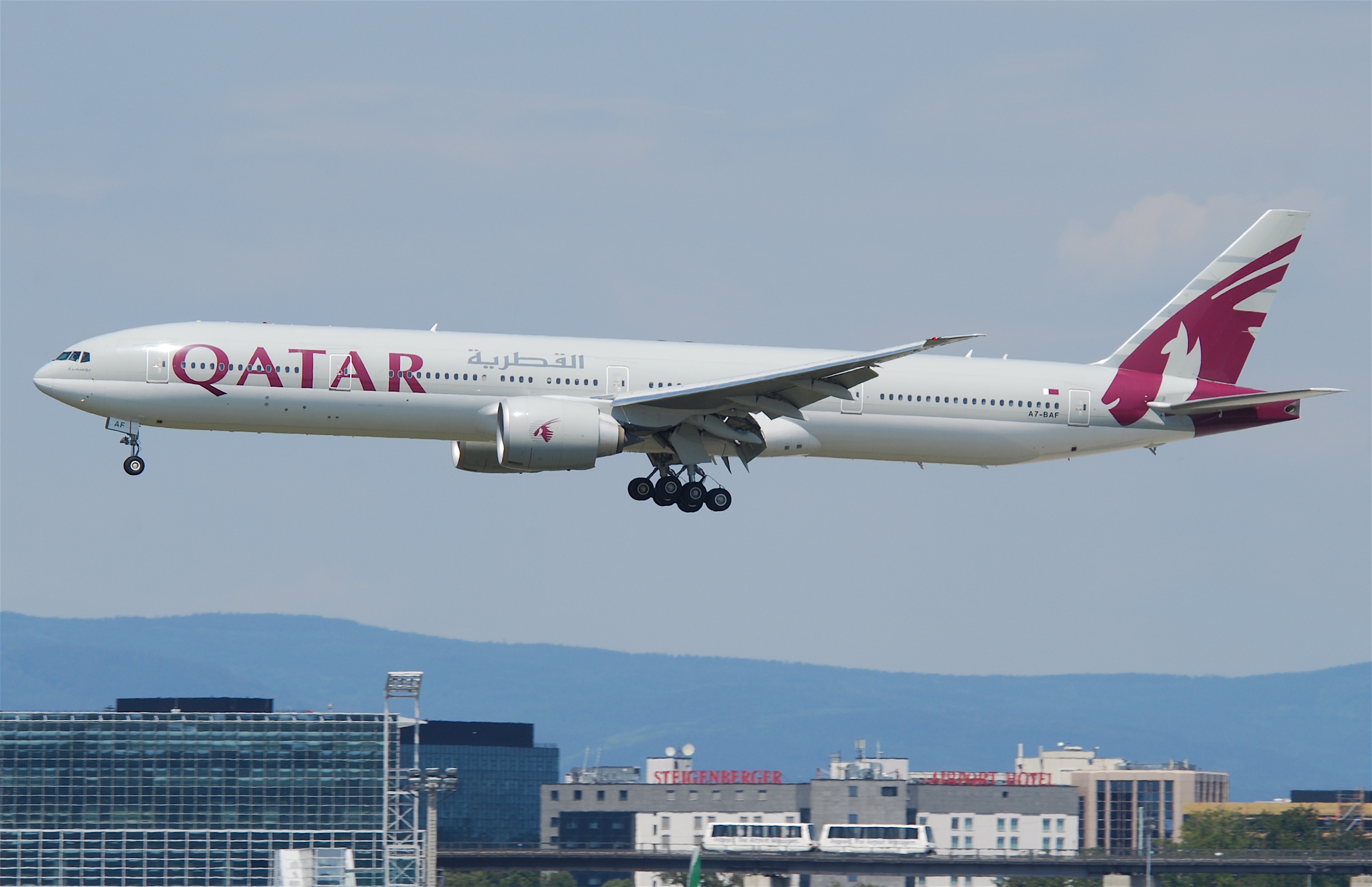 Qatar Airways Flight Escorted to MAN Airport by Fighter Jet