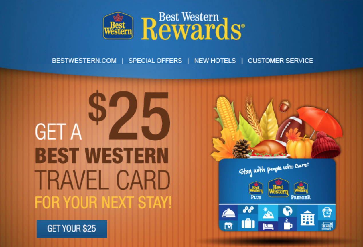 Best Western Is Giving Away $25 Best Western Travel Cards