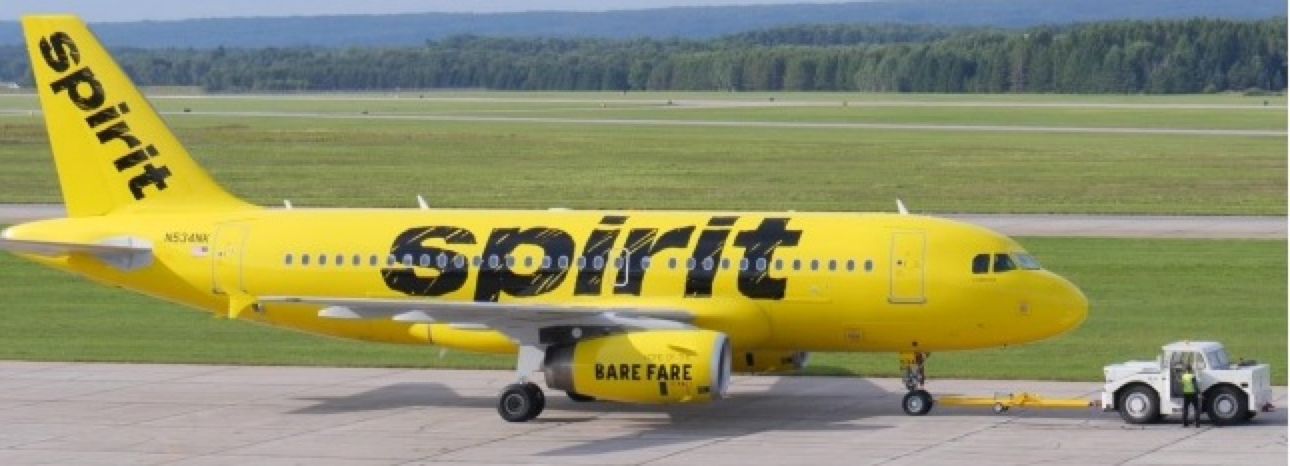 Spirit Airlines unveils new ‘bare fare’ livery