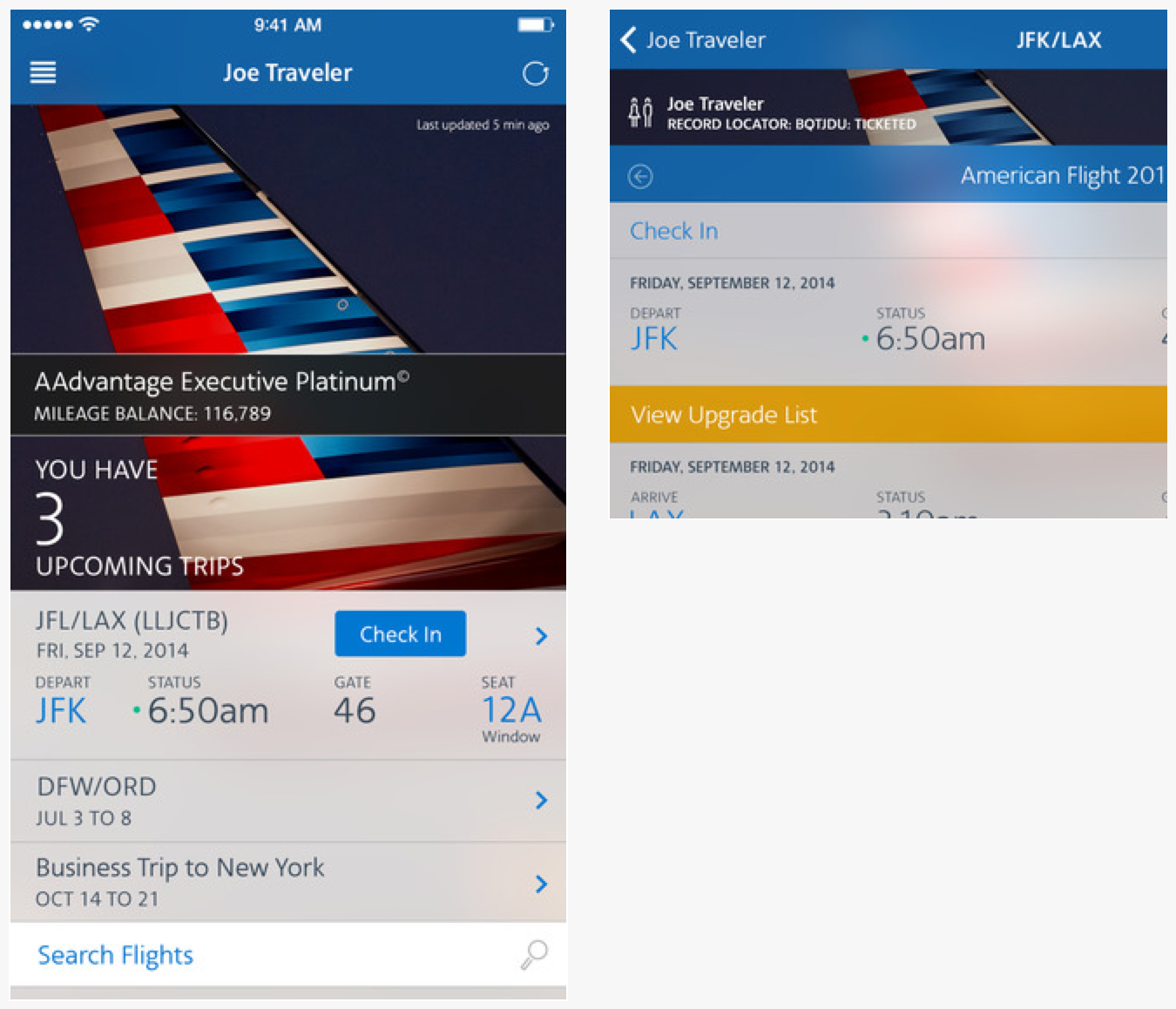 Best NEW feature on the American Airlines iPhone/iPad app