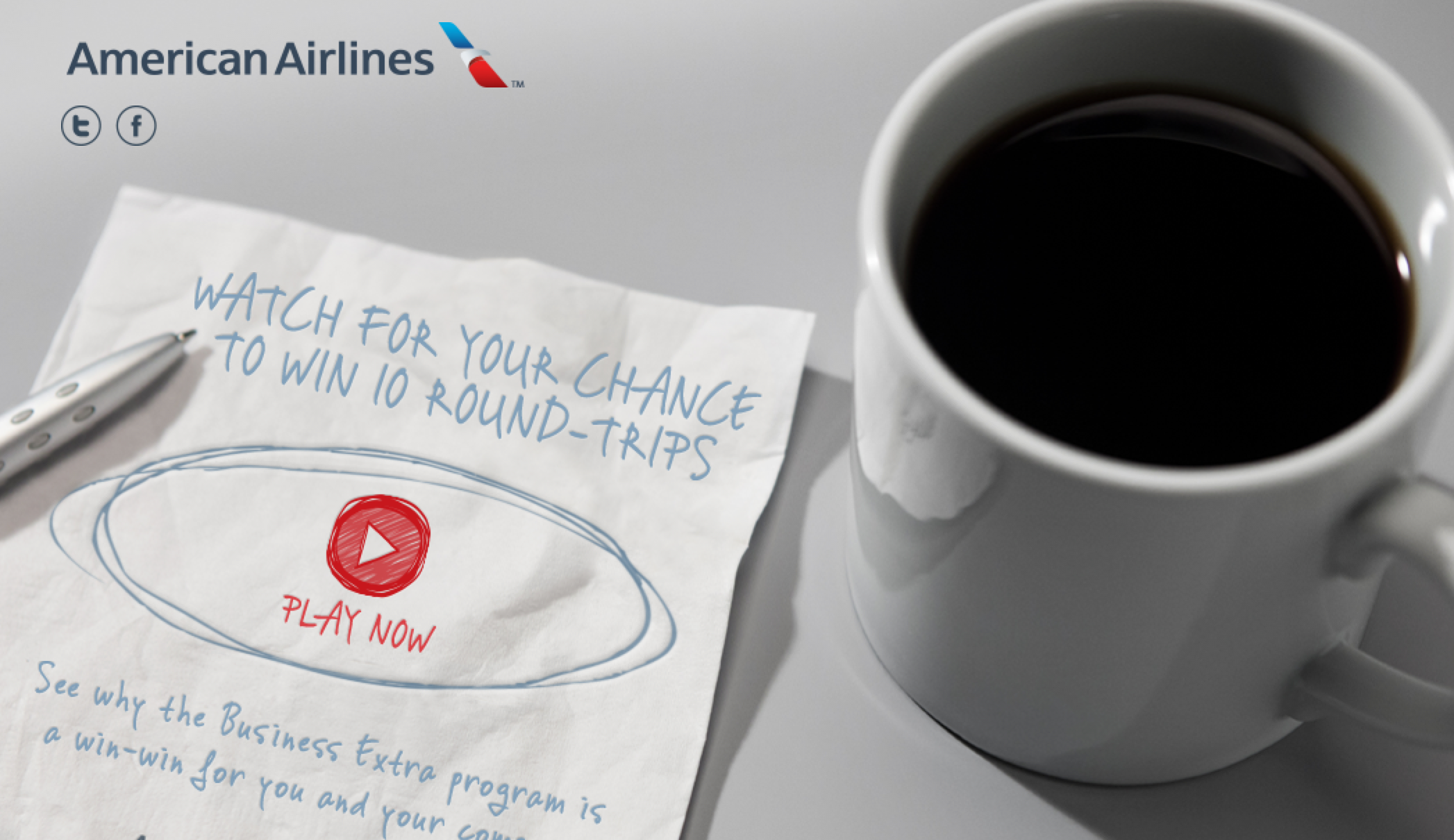 Win 10 round-trips from American’s Business Extra program