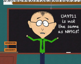 cartoon man in front of a chalkboard