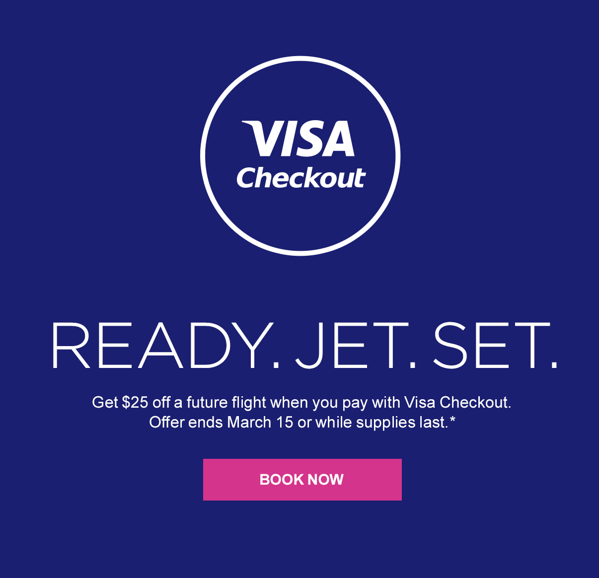 $25 off Virgin America flights when you pay using a Visa card