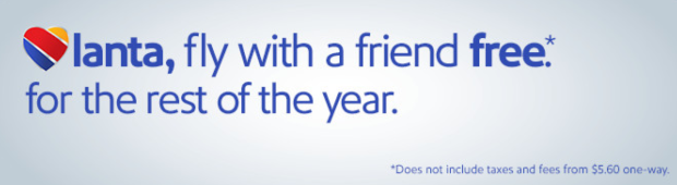 Fly with a friend free for the rest of the year on Southwest Airlines