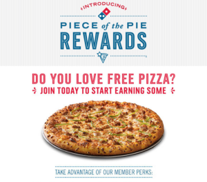 Piece of the Pie Rewards: Domino's new rewards program