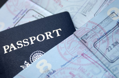 a passport in a passport pocket