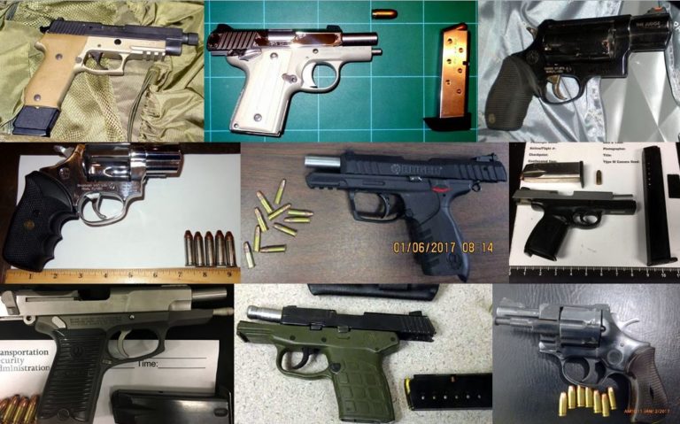 TSA Confiscated Record Number of Guns From Carry Ons in 2016