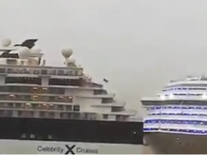 Cruise ship collides into another cruise ship