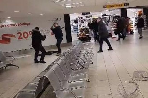 (VIDEO) Belfast Airport Brawl: Passengers Fight Each Other With Fire Extinguishers and Poles