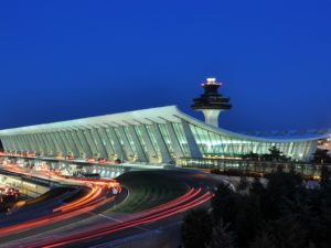 Dulles Airport to downtown DC metro line