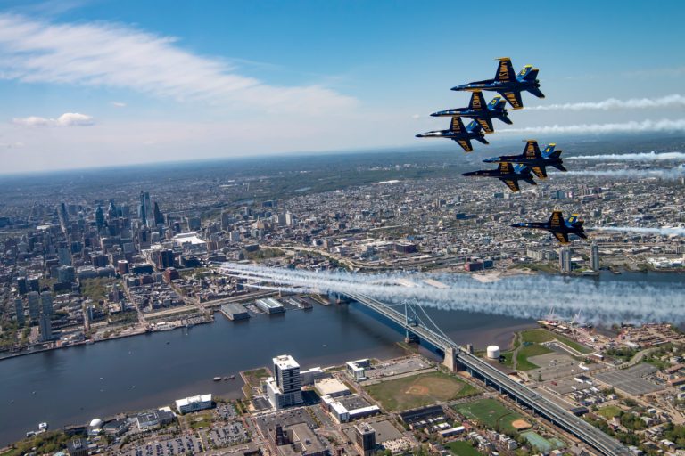 Awesome! Cockpit-Cam Footage From Blue Angels NYC and Philly Flyover